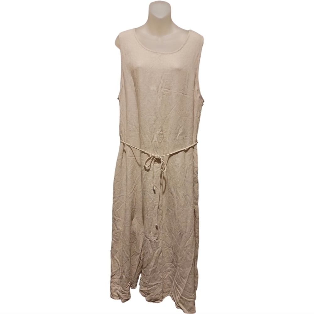 LOVE IN, Women's Tie Front Maxi Dress, Sz 1X